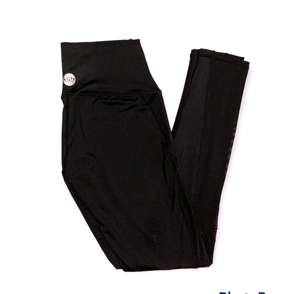 FREEMELODIES Sheer Panel sides Power Leggings - Picture 2 of 6